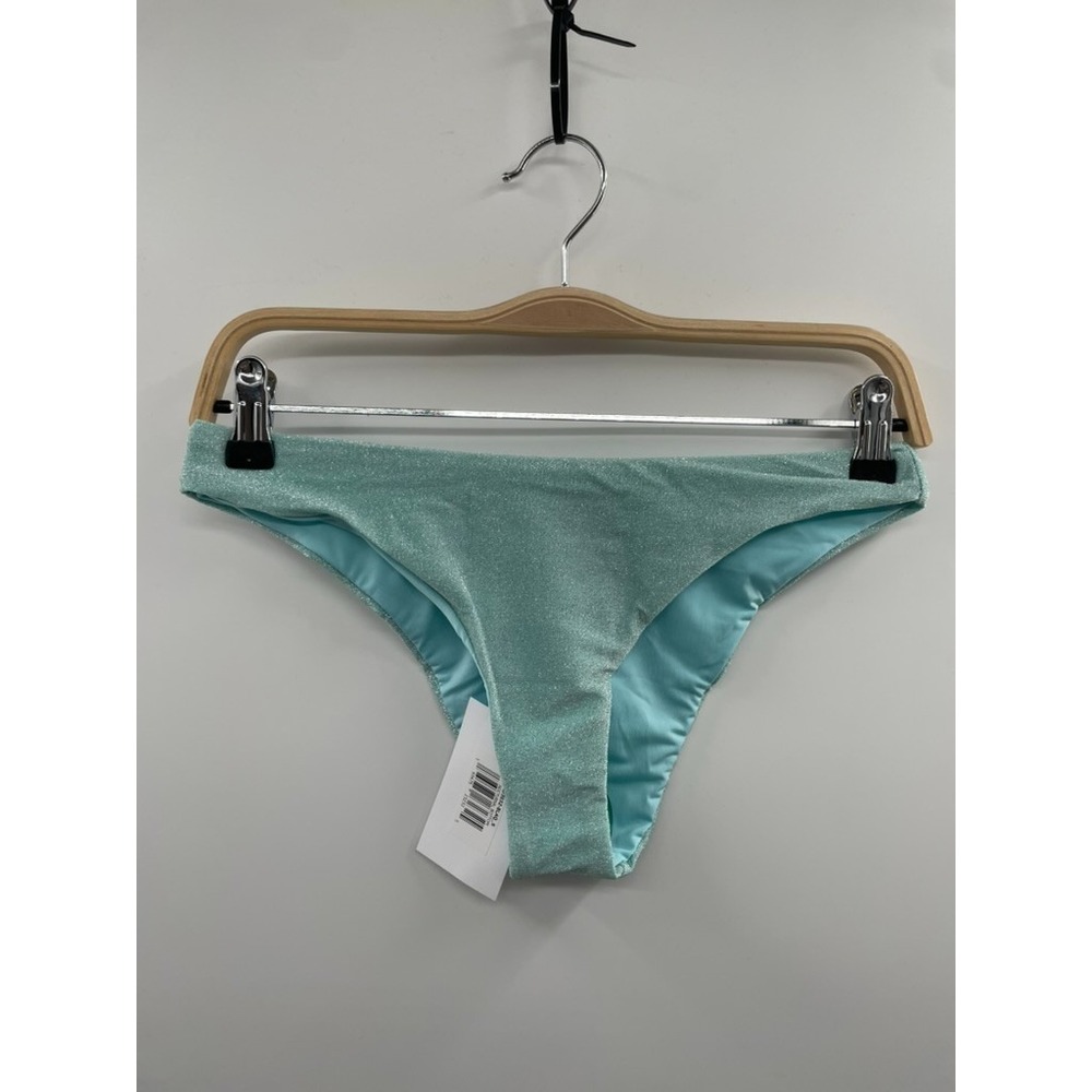 NWT Dippin Daisys Nocturnal Bottom Women Small Light Aqua Summer Beach Thong